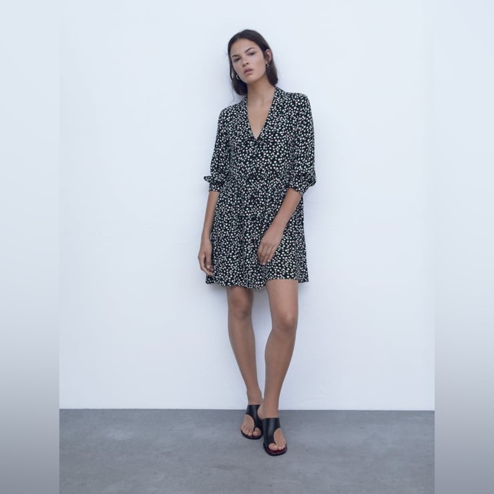 Zara Floral Print Mini Dress